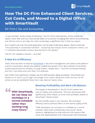 How The DC Firm Enhanced Client Services, Cut Costs, and Moved to a Digital Office with SmartVault 